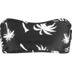 Bikini bandeau bonprix czarny z nadrukiem. Czarne stroje kąpielowe damskie bonprix, z nadrukiem. Za 54,99 zł.