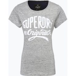 T-shirty damskie: Superdry – T-shirt damski, szary