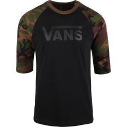 Vans T-Shirt Męski Vans Classic Ragl Czarny/Moro M. Czarne koszulki sportowe męskie marki Vans, m, z nadrukiem, z bawełny. W wyprzedaży za 116,16 zł.