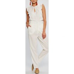 Answear - Spodnie Stripes Vibes. Czerwone spodnie damskie ANSWEAR, s, z haftami, z poliesteru, casualowe. W wyprzedaży za 69,90 zł.