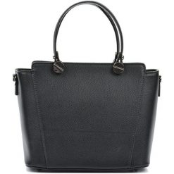 Torebki klasyczne damskie: Skórzana torebka w kolorze czarnym – (S)22,5 x (W)26 x (G)13 cm