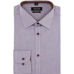 Koszula bexley 2306 długi rękaw slim fit fiolet. Koszule męskie Recman, m, bez wzorów, bez kołnierzyka, z długim rękawem. Za 69,99 zł.
