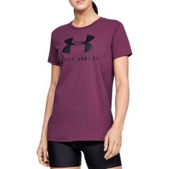 Under Armour Graphic Sportstyle Classic Crew 1346844-569. Fioletowe t-shirty damskie Under Armour, s, bez wzorów, z poliesteru, bez kołnierzyka. W wyprzedaży za 69,99 zł.