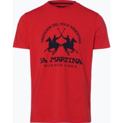 T-shirty męskie: La Martina – T-shirt męski, czerwony