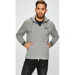 Armani Exchange - Bluza. Szare bluzy męskie rozpinane marki Armani Exchange, m, z bawełny, z kapturem. W wyprzedaży za 549,90 zł.