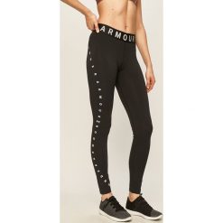 Under Armour - Legginsy. Różowe spodnie damskie Under Armour, s, z nadrukiem, z bawełny. Za 149,90 zł.