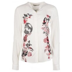 Desigual Bluzka Damska Randers M Kremowy. Białe bluzki damskie marki Desigual, m, bez wzorów, bez kołnierzyka, bez rękawów. W wyprzedaży za 238,00 zł.