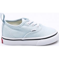 Vans - Tenisówki dziecięce. Szare buty dziewczęce sportowe marki Vans, z gumy, z okrągłym noskiem, na sznurówki. W wyprzedaży za 119,90 zł.