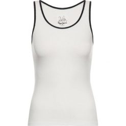 Top Pepe Jeans DUA LIPA Steffi PL504332. Białe bluzki damskie Pepe Jeans, m, bez wzorów, z elastanu, polo. W wyprzedaży za 99,00 zł.