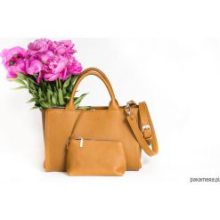 Skórzana Torba Shopper Bag Brąz. Kuferki damskie Pakamera, bez wzorów, ze skóry, eleganckie, do ręki, bez dodatków. Za 899,00 zł.