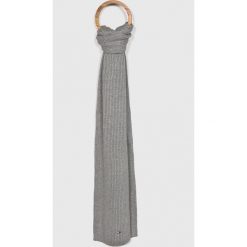 Tommy Hilfiger - Szalik. Szare szaliki męskie TOMMY HILFIGER, z bawełny. Za 199,90 zł.