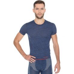 Brubeck Koszulka męska FUSION granatowa r. XXL (SS11550). Szare koszulki sportowe męskie marki Brubeck, xxl. Za 59,99 zł.