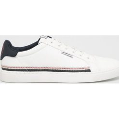 Jack & Jones - Buty. Białe sneakersy męskie Jack & Jones, bez zapięcia. W wyprzedaży za 129,90 zł.