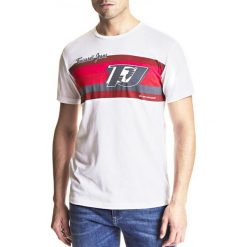 Trussardi Jeans koszulka męska 52T00261-1T001632 M biały. Białe koszulki męskie Trussardi Jeans, m, z nadrukiem, z jeansu, bez kołnierzyka, bez rękawów. Za 279,00 zł.
