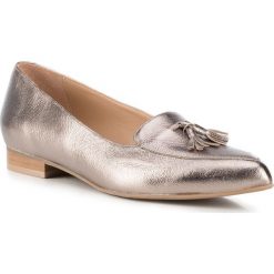 Buty damskie. Pomarańczowe baleriny damskie Wittchen, bez wzorów, ze skóry, biznesowe, bez obcasa, na obcasie. W wyprzedaży za 299,90 zł.