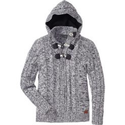 Sweter z kapturem bonprix czarny melanż. Czarne swetry męskie bonprix, s, z aplikacjami, z kapturem, z kapturem. Za 134,99 zł.