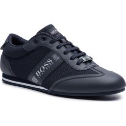 Sneakersy BOSS - Lighter 50370438 10199225 01 Dark Blue 401. Niebieskie sneakersy męskie Boss, na co dzień, bez wzorów, ze skóry ekologicznej, bez zapięcia. Za 619,00 zł.