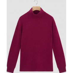 Sweter w kolorze jagodowym. Różowe swetry damskie Rodier, bez wzorów, z wełny, klasyczne, bez rękawów, bez kaptura. W wyprzedaży za 149,95 zł.
