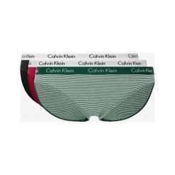 Calvin Klein 3-pack Spodenki Czarny Zielony Czerwony. Czerwone figi damskie Calvin Klein, xs, bez wzorów, z elastanu. Za 188,95 zł.