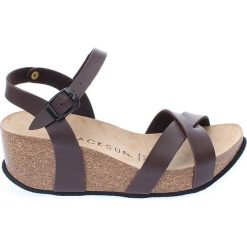 Buty damskie: Sandały w kolorze brązowym