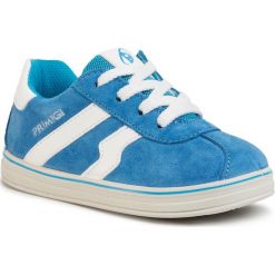Sneakersy PRIMIGI - 5358811 M Blue. Niebieskie trampki chłopięce Primigi, bez wzorów, z zamszu, na sznurówki. Za 219,00 zł.