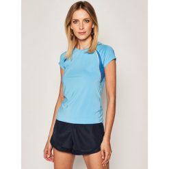 Koszulka techniczna Asics Ss Crew Top 322222. Niebieskie koszulki damskie polo Asics, m, bez wzorów, z elastanu, polo. Za 149,00 zł.