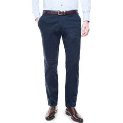 Spodnie paradis 218 granatowy slim fit. Niebieskie spodnie męskie Recman, m, bez wzorów. Za 219,00 zł.