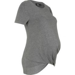 Shirt ciążowy sportowy bonprix szary melanż. Szare bluzki sportowe damskie bonprix, bez wzorów, z materiału, bez kołnierzyka, bez rękawów, bez kaptura. Za 37,99 zł.