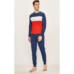 Fila - Piżama. Niebieskie piżamy męskie Fila, m, bez wzorów, z bawełny, bez rękawów. W wyprzedaży za 199,90 zł.
