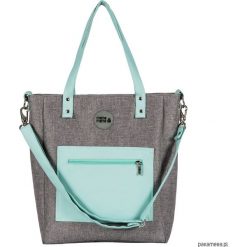 Torba Damska Cuboid kszara z miętą. Szare torebki klasyczne damskie Pakamera, z tkaniny. Za 230,00 zł.