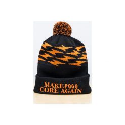 BEANIE POMPON ORANGE. Pomarańczowe czapki męskie Pogo, bez wzorów. Za 79,00 zł.