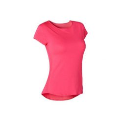 Koszulka Gym & Pilates 520 damska. Różowe t-shirty damskie DOMYOS, xs, bez wzorów, sportowe, bez kołnierzyka. Za 54,99 zł.