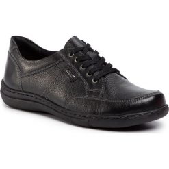 Półbuty GO SOFT - WI23-YUMA-01 Black. Czarne półbuty damskie GO SOFT, bez wzorów, ze skóry, bez obcasa, na płaskiej podeszwie, bez zapięcia. Za 159,99 zł.