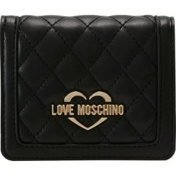 Portfele damskie: Love Moschino QUILTED FLAP SMALL WALLET Portfel nero
