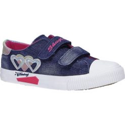 Granatowe trampki jeansowe na rzepy casu a9058. Trampki dziewczęce Casu, bez wzorów, z jeansu, na rzepy. Za 39,99 zł.