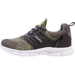 KangaROOS DRAGA Tenisówki i Trampki steel grey/lime. Czarne trampki dziewczęce marki KangaROOS, z tworzywa sztucznego. Za 169,00 zł.