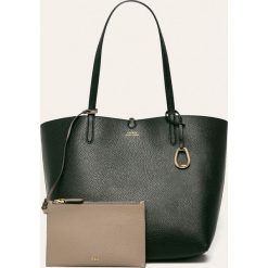 Lauren Ralph Lauren - Torebka dwustronna. Czarne torby damskie na zakupy Lauren Ralph Lauren, w paski, ze skóry ekologicznej, duże, bez dodatków. W wyprzedaży za 538,90 zł.
