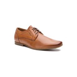 LASOCKI FOR MEN MB-BLANCHARD-02. Pomarańczowe półbuty męskie Lasocki For Men, bez wzorów, ze skóry, bez zapięcia. Za 159,99 zł.