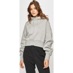 Reebok - Bluza. Szare bluzy damskie Reebok, s, z nadrukiem, z bawełny, bez rękawów, z kapturem. W wyprzedaży za 199,90 zł.