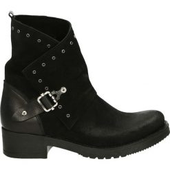 Botki - D45 CRO NERO. Czarne botki damskie zamszowe marki Venezia. Za 399,00 zł.