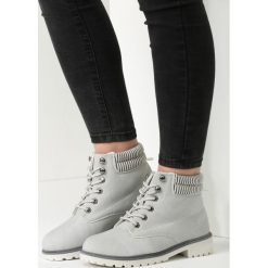 Buty zimowe damskie: Szare Traperki Riverdale