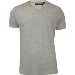 Popielata Męska Koszulka (T-shirt) - Brave Soul - V-Neck TSBRSSS18SAINTBgrey. Szare koszulki męskie Brave Soul, m, z nadrukiem, z tkaniny, casualowe, bez kołnierzyka, bez rękawów. Za 29,00 zł.