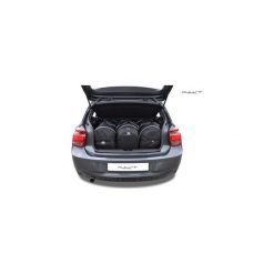 BMW 1, 2011- TORBY DO BAGAŻNIKA 3 SZT KJUST - 7007001. Szare torby podróżne marki KJUST, bez wzorów, z kauczuku, klasyczne. Za 999,00 zł.