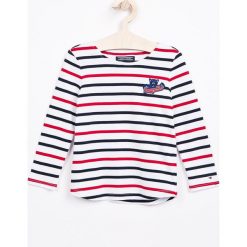 Tommy Hilfiger - Longsleeve dziecięcy 98-164 cm. Białe t-shirty chłopięce TOMMY HILFIGER, bez wzorów, z bawełny, z długim rękawem. W wyprzedaży za 139,90 zł.