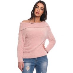 Sweter "Thea" w kolorze jasnoróżowym. Różowe swetry damskie Scarlet Jones, l, bez wzorów, bez rękawów, bez kaptura. W wyprzedaży za 169,95 zł.