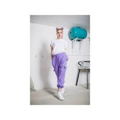 Lilac Enve Joggers. Fioletowe spodnie damskie marki Rest_factory, s, z satyny. Za 219,00 zł.