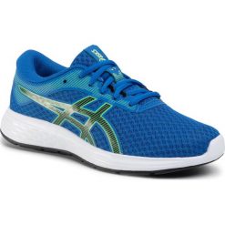 Buty ASICS - Patriot 11 Gs 1014A070 Tuna Blue/Black 401. Niebieskie buty sportowe damskie Asics, z materiału, sportowe, do biegania. Za 209,00 zł.