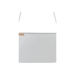 Nodo bag "S" jasnoszara kopertówka z paskiem na ramię. Szare kopertówki damskie marki Hairoo, w paski, klasyczne, na ramię. Za 110,00 zł.