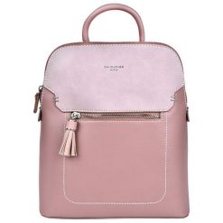 David Jones Damski Plecak Pink 5915-2. Różowe plecaki damskie marki David Jones, bez wzorów, eleganckie. Za 156,00 zł.