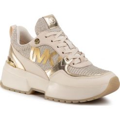 Sneakersy MICHAEL MICHAEL KORS - Ballard Trainer 43R0BLFE7D Pale Gold. Żółte półbuty damskie MICHAEL Michael Kors, ze skóry. W wyprzedaży za 589,00 zł.